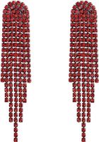 Fashion Long Tassel Geometric Copper Earrings Wholesale Nihaojewelry sku image 11