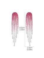 Fashion Long Tassel Geometric Copper Earrings Wholesale Nihaojewelry sku image 20