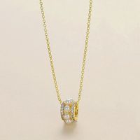 Simple Style Commute Solid Color Copper Zircon Pendant Necklace In Bulk main image 3