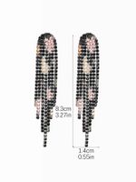 Fashion Long Tassel Geometric Copper Earrings Wholesale Nihaojewelry sku image 4