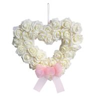 Valentine's Day Romantic Heart Shape Bow Knot Plastic Indoor Outdoor Party Hanging Ornaments main image 3