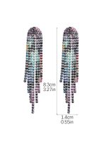 Fashion Long Tassel Geometric Copper Earrings Wholesale Nihaojewelry sku image 2