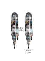 Fashion Long Tassel Geometric Copper Earrings Wholesale Nihaojewelry sku image 7