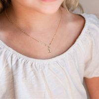 Vintage Style Classic Style Letter Copper 14k Gold Plated Pendant Necklace In Bulk main image 10