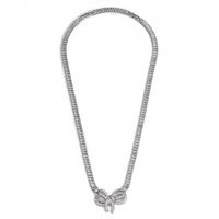 Style Ig Fleur Noeud D'arc Le Cuivre Plaqué Or 18k Zircon Pendentif En Masse main image 9