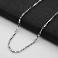 Stainless Steel Gold Plated Modern Style Classic Style Plating Solid Color None Necklace sku image 1
