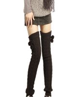 Women's Japanese Style Solid Color Polyacrylonitrile Fiber Jacquard Over The Knee Socks A Pair sku image 3