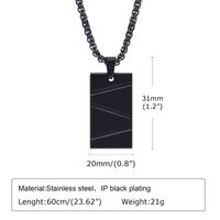 Simple Style Streetwear Geometric Solid Color 304 Stainless Steel Plating Men's main image 10