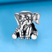 Cute Elephant Sterling Silver Rhodium Plated Jewelry Accessories main image 1
