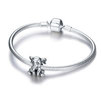 Cute Elephant Sterling Silver Rhodium Plated Jewelry Accessories main image 4