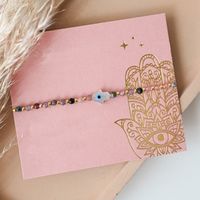 Simple Style Geometric Hand Of Fatima Seed Bead Rope Copper Wholesale Drawstring Bracelets main image 1