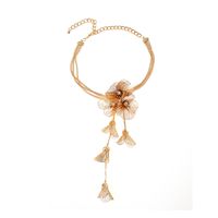 Elegant Luxurious Flower Gold Plated Silver Plated Alloy Wholesale Necklace main image 5