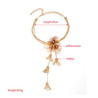 Elegant Luxurious Flower Gold Plated Silver Plated Alloy Wholesale Necklace main image 2