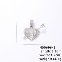 Hip-hop Rock Animal Cross Letter Stainless Steel Alloy Copper Plating Inlay Rhinestones Jewelry Accessories sku image 49