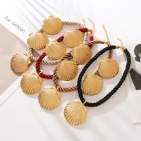Elegant Luxurious Shell Alloy Plating Gold Plated Women's Jewelry Set main image 11