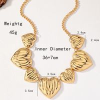 Elegant Solid Color Ferroalloy Plating 14k Gold Plated Women's Necklace main image 2
