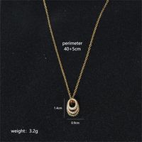 Vintage Style Heart Shape Windmill Stainless Steel Copper 18k Gold Plated Zircon Pendant Necklace In Bulk sku image 2