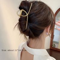 Casual Simple Style Solid Color Alloy Criss Cross Hair Claws sku image 1