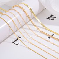 Simple Style Solid Color Sterling Silver Plating Necklace main image 1