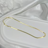 Simple Style Solid Color Sterling Silver Plating Necklace main image 6
