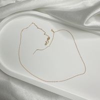 Einfacher Stil Einfarbig Sterling Silber Überzug Halskette sku image 1