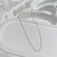 Simple Style Solid Color Sterling Silver Plating Necklace sku image 5
