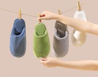Unisex Casual Basic Solid Color Round Toe Cotton Slippers main image 2