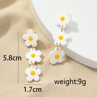 Acrylic Flower Fashion Long Earrings One Pair Wholesale Jewelry Nihaojewelry main image 6