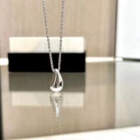 Ig Style Simple Style Solid Color Sterling Silver Plating 18k Gold Plated White Gold Plated Pendant Necklace main image 4