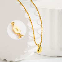 Ig Style Simple Style Solid Color Sterling Silver Plating 18k Gold Plated White Gold Plated Pendant Necklace main image 6