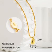 Ig Style Simple Style Solid Color Sterling Silver Plating 18k Gold Plated White Gold Plated Pendant Necklace main image 2