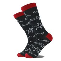 Men's Casual Geometric Cotton Crew Socks A Pair sku image 17