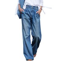 Women's Street Casual Solid Color Full Length Pocket Jeans main image 2