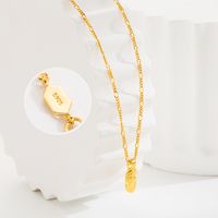 Ig Style Simple Style Beauty Head Sterling Silver Plating 18k Gold Plated Pendant Necklace main image 1