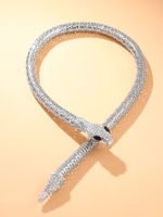 Vintage Style Sexy Snake Alloy Plating Silver Plated Women's Necklace main image 4
