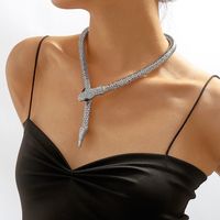 Vintage Style Sexy Snake Alloy Plating Silver Plated Women's Necklace main image 3