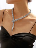 Vintage Style Sexy Snake Alloy Plating Silver Plated Women's Necklace main image 1