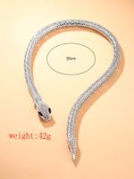 Vintage Style Sexy Snake Alloy Plating Silver Plated Women's Necklace sku image 1