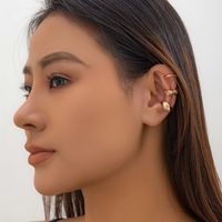 Wholesale Jewelry Vintage Style Irregular Round Alloy Plating Ear Cuffs main image 1