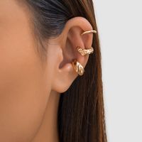 Wholesale Jewelry Vintage Style Irregular Round Alloy Plating Ear Cuffs main image 6