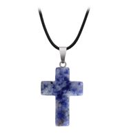Fashion Cross Crystal Unisex Pendant Necklace 1 Piece sku image 2