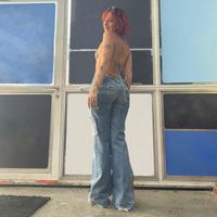 Women's Street Casual Retro Star Full Length Jeans main image 3