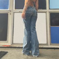 Women's Street Casual Retro Star Full Length Jeans main image 2