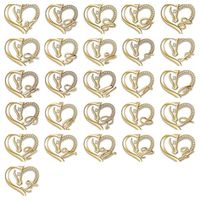 Elegant Cute Letter Heart Shape Horse Copper 14k Gold Plated Zircon Pendant Necklace In Bulk main image 5