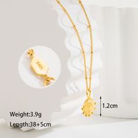 Ig Style Simple Style Circle Sterling Silver Plating 18k Gold Plated Pendant Necklace main image 2