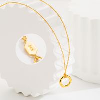 Ig Style Simple Style Circle Sterling Silver Plating 18k Gold Plated Pendant Necklace main image 3