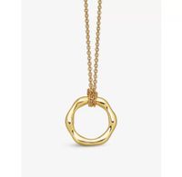 Ig Style Simple Style Circle Sterling Silver Plating 18k Gold Plated Pendant Necklace main image 4
