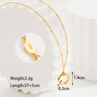 Ig Style Simple Style Circle Sterling Silver Plating 18k Gold Plated Pendant Necklace main image 5