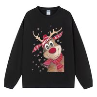 Unisex Hoodies Long Sleeve Printing Christmas Elk main image 3