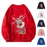 Unisex Hoodies Long Sleeve Printing Christmas Elk main image 1